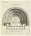 1791 Bocage Plan of a Theatre, Ancient Greece