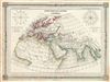 1852 Dufour Map of The Ancient World (Europe, Asia, Africa)