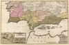 1682 Visscher Map of Southern Spain and the Strait of Gibraltar