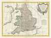 1771 Bonne Map of  England and Wales
