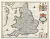 1645 Blaeu Map of England and Wales