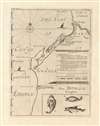 1732 Barbot/ Churchill Map of the Coast of Angola and Luanda