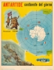 1956 Edirice La Scuola Map of Antarctica with Amundsen and Scott Vignettes