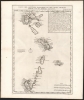 1719 Chatelain map of the French Antilles