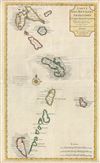 1717 Delisle Map of the Antilles, West Indies (First Edition)