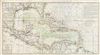 1780 Buache Map of the West Indies, Florida, and the Antilles