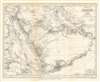 1904 Bartholomew Map of Arabian Peninsula