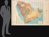1963 U.S.G.S. / Aramco Geological Map of Arabia, Oil and Gas History