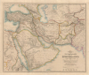 1850 Chesney Map of Persia and Arabia