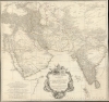 1786 Schrämbl Wall Map of Persia, Arabia and India
