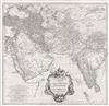1786 Schraembl Wall Map of Persia, Arabia and India