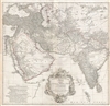 1751 D'Anville Wall Map of Persia, Arabia, and India
