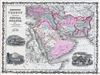 1861 Johnson Map of Arabia, Persia, Turkey and Afghanistan (w/ Iran, Iraq)