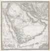1848 Kiepert Map of the Arabian Peninsula