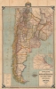1911 Ludwig Folding Map of Argentina, Chile, Uruguay, and Paraguay