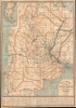 Mapa General de los Ferrocarriles, Mensagerias, Navegación, Correos y Telégrafos de la República Argentina. - Main View Thumbnail