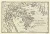 1791 Bocage Map of Argolis, Trezene, Aegina in Ancient Greece