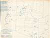 1956 Robertson Diazotype Map of Arizona Placer Gold Deposits