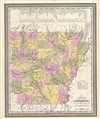1849 Mitchell Map of Arkansas