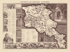 1968 Avaguian Pictorial Tourist Map of Armenia