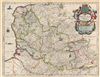 1642 Jansson Map of Artesia or Artois, Northwestern France (Pas-de-Calais)