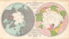1865 Petermann Map of the Arctic and Antarctic Discovery