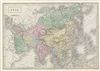 1851 Black Map of Asia