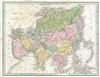 1835 Bradford Map of Asia