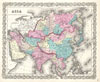 1855 Colton Map of Asia