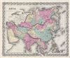 1856 Colton Map of Asia