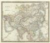 1835 Hall Map of Asia