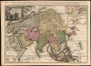 1700 François Halma Map of Asia