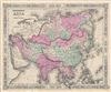 1863 Johnson Map of Asia