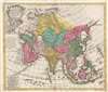 1770 Lotter Map of Asia