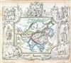 1846 Lowenberg Whimsical Map of Asia