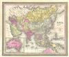 1854 Mitchell Map of Asia