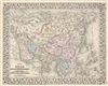 1872 Mitchell Map of Asia