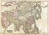1818 Pinkerton Map of Asia