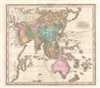 1825 Tanner Map of Asia