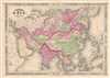 1867 Johnson Map of Asia