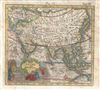 1742 Hederichs Map of Asia