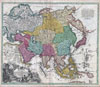 1730 C. Homann Map of Asia