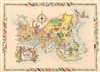 1951 Liozu Pictorial Map of Asia
