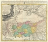 1743 Homann Heirs Map of Black Sea Region (Turkey, Asia Minor, Greece, Crimea)