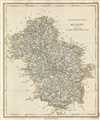 1854 Pharoah and Company Map of the Astagram Division of Mysore, Karnataka, India
