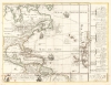 1679 Pierre DuVal Map of North America, the Caribbean and the Atlantic