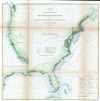 1860 U.S. Coast Survey Map of the Coast of the United States