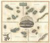 1814 Thomson Map of Atlantic Islands: Cape Verde, Canary, Madeira, Azores