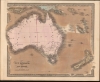 1849 Greenleaf Map of Australia and New Zealand