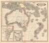 1841 Lizars Map of Australia, New Zealand, and Melanesia